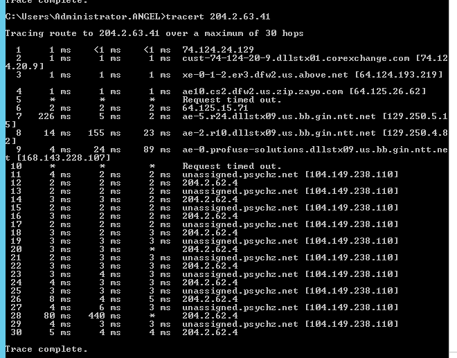 Check connection issues on Windows